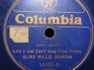 Blind Willie Johnson 78 blue acetate Blues