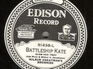 Wilber Sweatman's Brownies - Battleship Kate - Edison Diamond Disc 51438 - Mint