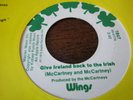 WINGS 'Give Ireland BAck To The IRish' 45