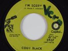 Crossover Soul/Funk 45 CODY BLACK I'm Sorry HEAR