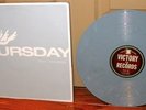 THURSDAY FULL COLLAPSE BLUE MARBLE VINYL LP 1st PRESS OOP RARE SILKSCREEN COVER