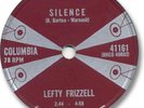 LEFTY FRIZZELL 78 RPM Record. Silence/The Torch Within my Heart. Columbia 41161
