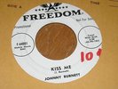 ROCKABILLY, JOHNNY BURNETT, KISS ME / I'M RESTLESS. PROMO.