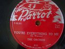 The Orchids You're Everything to Me Newly Wed rare Parrot doo-wop 78rpm