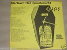 Crisis- No Town Hall Southwark NOTH1 Punk/Protest - Peckham Action Group Records