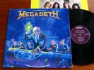 MEGADETH: RUST IN PEACE   NM ORIG 1990 LP+LYRIC INNER Vinyl Record