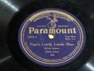 78 RPM Charlie Jackson PAPA'S LAWDY LAWDY BLUES Paramount 12219  *LISTEN*