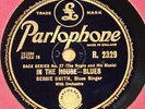 BESSIE SMITH   IN THE HOUSE BLUES    RARE UK 78 RPM BLUES RECORD