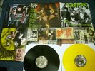 THE CRAMPS RARE TRAX X2 LP POSTER SLEEVE BLACK AND ORNAGE WAX