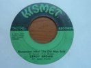 Leroy Brown - Remember What The Old Man Said JA 45