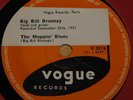 BIG BILL BROONZY   HOUSE RENT STOMP   MOPPIN'   VERY RARE UK 78 RPM BLUES RECORD