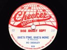 BO DIDDLEY  Checker (DJ) 819  E  She's Fine, She's Mine / Diddley Daddy