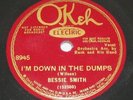 Bessie Smith on Okeh 78 8945, I'm Down In The Dumps / Do Your Duty, E