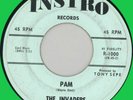 INVADERS Pam / Invasion 45rpm Instro 1960s rockers