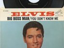 Rare Rock & Roll 45 & Picture Sleeve - Elvis Presley - Big Boss Man