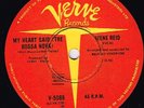 IRENE REID my heart said bossa nova AUSSIE VERVE 45rpm V-5089 NEAR MINT