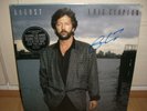 SIGNED LP -AUGUST- ERIC CLAPTON