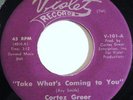 CORTEZ GREER on VIOLET -  TAKE WHAT'S COMING TO YOU c/w VERY STRONG ON YOU (M-)