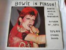 BOWIE  ORIGINAL  SPLASH WHITE VINYL LP IN PERSON  ON TMQ