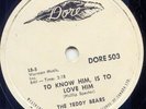 THE TEDDY BEARS - TO KNOW HIM IS TO LOVE HIM - RARE 78 RPM - 1958 DORE NEAR MINT