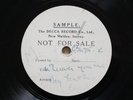 AL BOWLLY w. ROY FOX & HIS BAND Rare 1932 Decca Shellac Test Pressing [78 RPM]
