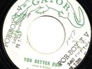 RANDY HOBBS You Better Run 45 on GATOR Garage/Rockabilly HEAR