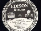 Edison Electric Diamond Disc #52547 - A Precious Little Thing - Golden Gate Orch