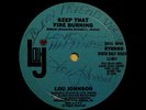 LOU JOHNSON Fire Burning SIGNED MODERN SOUL DISCO FUNK '79 rare ?Listen?