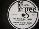 Jackie Wilson first Rainy Day Blues rare dee gee 78rpm
