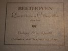 BEETHOVEN Quartet 14 C Sharp Minor Budapest String Quartet 5x 12