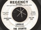 THE AVANTIS ? 60S SURF GARAGE BAND Lucille / Phantom Surfer REGENCY 7