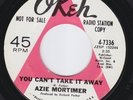 AZIE MORTIMER You Can't Take It Away NORTHERN SOUL 45 Okeh promo demo LISTEN