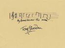 Tony SHERIDAN - eigenh. NOTENZEILEN 
