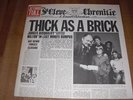 JETHRO TULL  - THICK AS A BRICK  (ORIGINALE ERSTPRESSUNG IM ZEITUNGSCOVER )