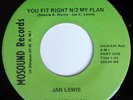 JAN LEWIS: You Fit Right N/2 My Plan (rare soul 45)