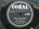 THE CRICKETS That'll Be The Day/I'mLookin' for Someone to Love Coral Q.72279