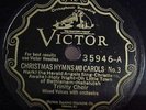 Christmas VICTROLA:Orthophonic CAROLS,HYMNS#3/4-TRINITY CHOIR-Victor Scrolll 78