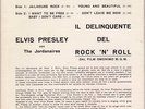 ELVIS PRESLEY ULTRA  JAILHOUSE ROCK ITALY EP DIFF COVER EPA 4114 NM