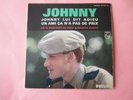 JOHNNY HALLYDAY    JOHNNY LUI DIT ADIEU    BANDEAU NOIR   TBE  EP45T