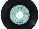 ORIGINAL RARE Limited Pressing 45 1962 SURFARIS Wipeout / Surfer Joe DFS RECORDS