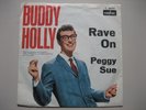 ? BUDDY HOLLY - RAVE ON / PEGGY SUE...CORAL VG(+)