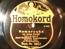 78rpm WOLFSTHAL Violin DVORAK Humoreske - HOMOKORD