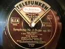 5x 78rpm TOR MANN cond. SIBELIUS - GERMAN WARTIME TELEFUNKEN