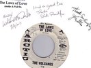 The Volcanos - Laws of Love - With Dynodynamic team signatures. RARE
