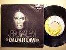 DALIAH LAVI  Jerusalem RARE IRAN PERSIAN ROYAL 45 w P/S b/w Tonight George Baker
