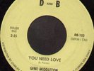 Rare 60's Florida Northern Soul 45 - GENE MIDDLETON (D & B)  *Yellow Label*
