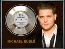 MICHAEL BUBLE - SAVE THE LAST DANCE FOR ME - FRAMED 'SILVER' 45rpm  RECORD