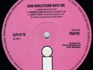 TRAFFIC John Barleycorn Must Die RARER UK 1st Press LP