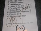 Mortiis SIGNED SET LIST Combichrist, Mayhem, Burzum, Emperor, Immortal, Venom