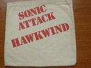 Hawkwind - Sonic Attack 1975 UK 45 PROMO IN CLOTH BAG
